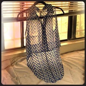 Geo print shear top hi*low